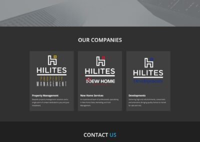 Hilites Group of companies website design with Divi