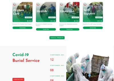 Non Profit organization website for Al Markazul Islami (AMI)