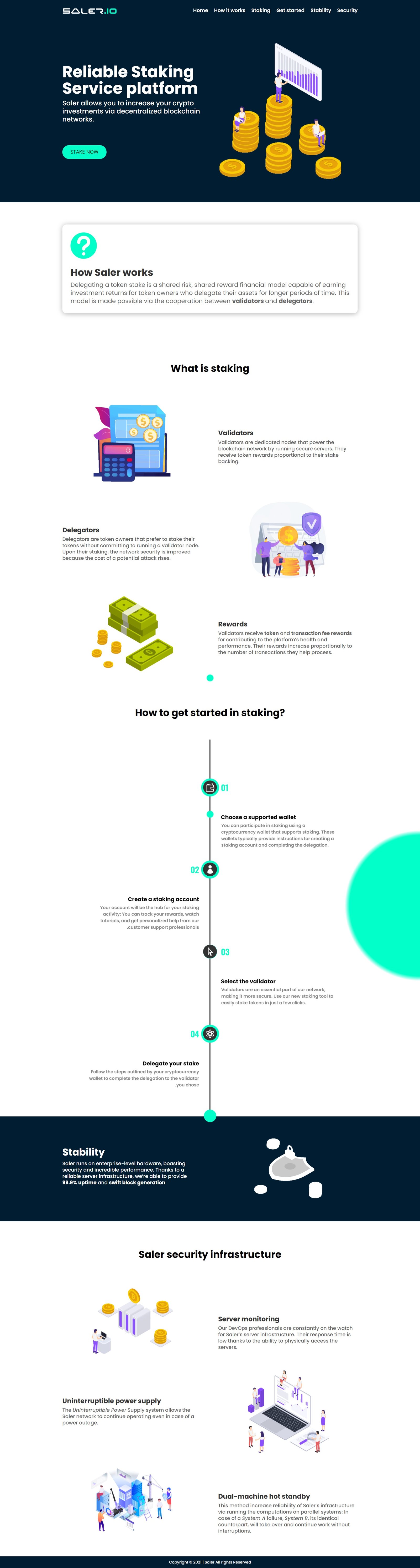 Cryptocurrency landing page design with Divi | Manjur Rosid