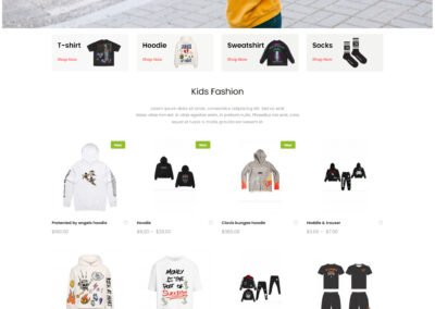 Clothing brand fashion shop wordpress ecommerce website
