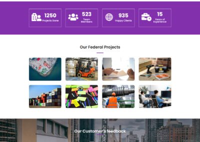 Service Contract company website design and development