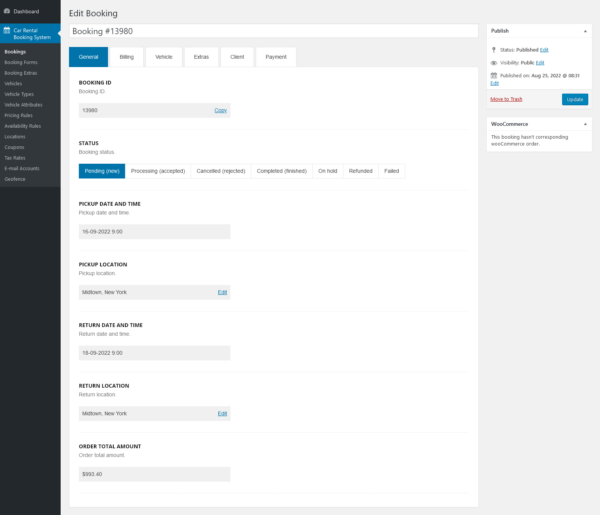 Car Rental Booking System for WordPress - Image 3