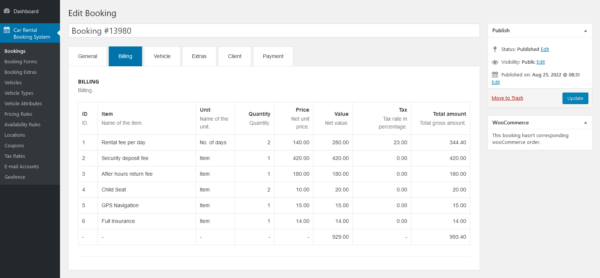 Car Rental Booking System for WordPress - Image 4