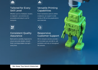 3d Printing Website Development with Divi